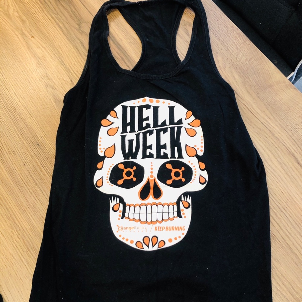 Orangetheory Hell Week black workout tank